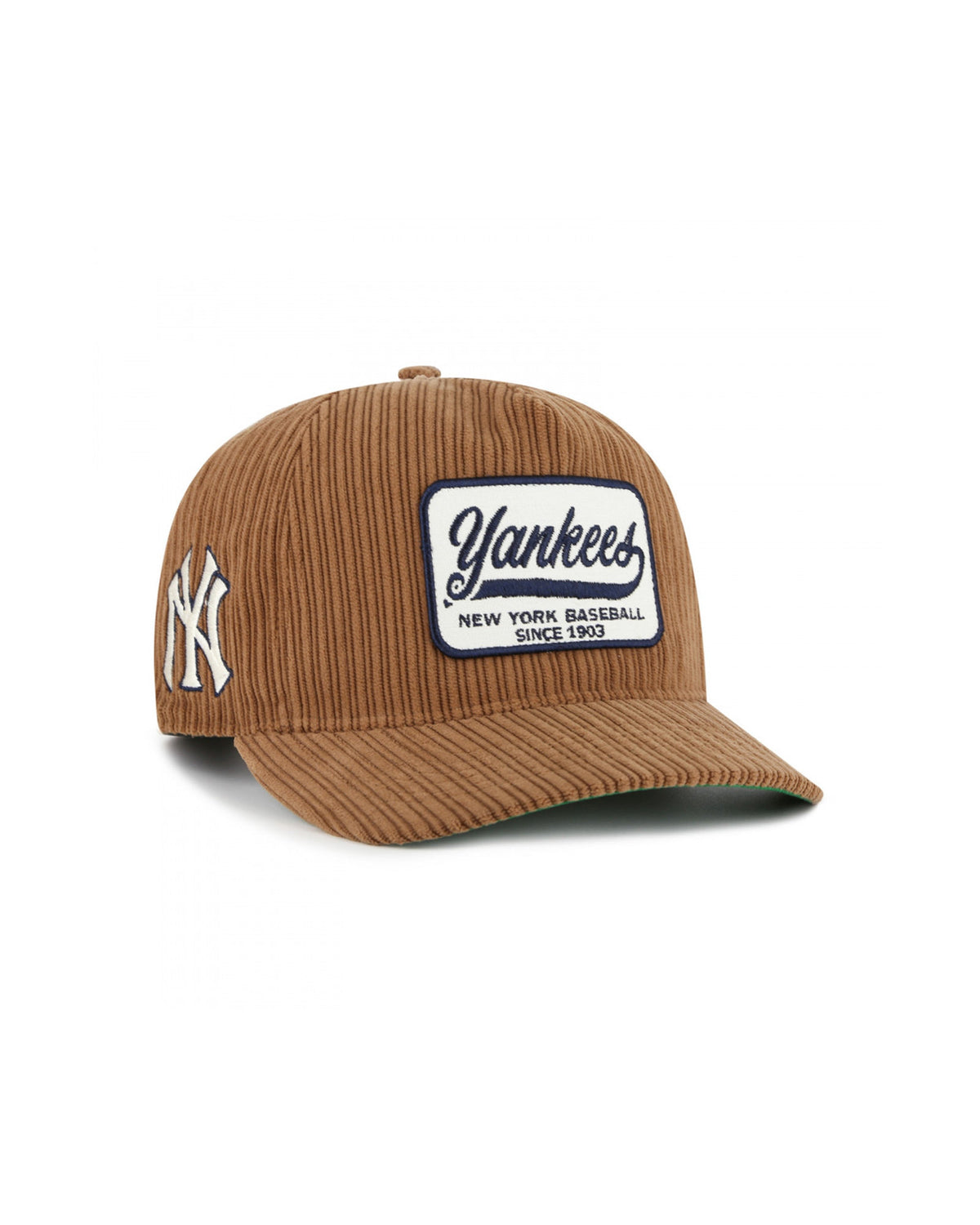 Casquettes 47 brand Cord Patch 47 Hitch Rf Neyyan Brown, vue de ¾ face