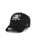 Casquettes 47 brand Nhl 47 Cleanup Anaduc Blk Black, vue de ¾ face