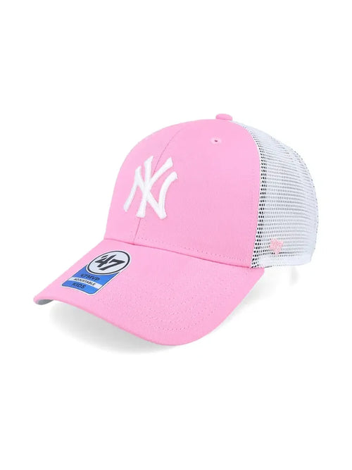 Casquettes 47 brand Mlb New York Yankees Branson 47 Mvp Kids Rose, vue avant 3/4 gauche