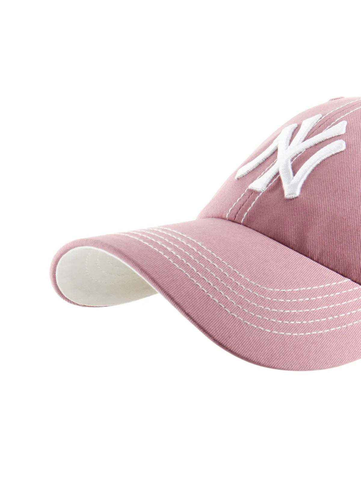 Casquettes 47 brand Mlb New York Yankees Contrast Stitch 47 Clean Up Mauve, vue détail avant