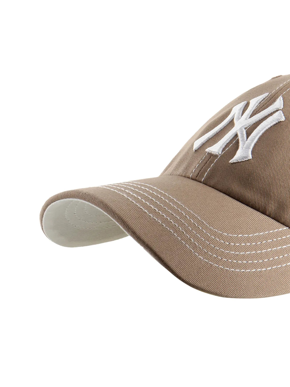 Casquettes 47 brand Mlb New York Yankees Contrast Stitch 47 Clean Up Portabella, vue détail avant