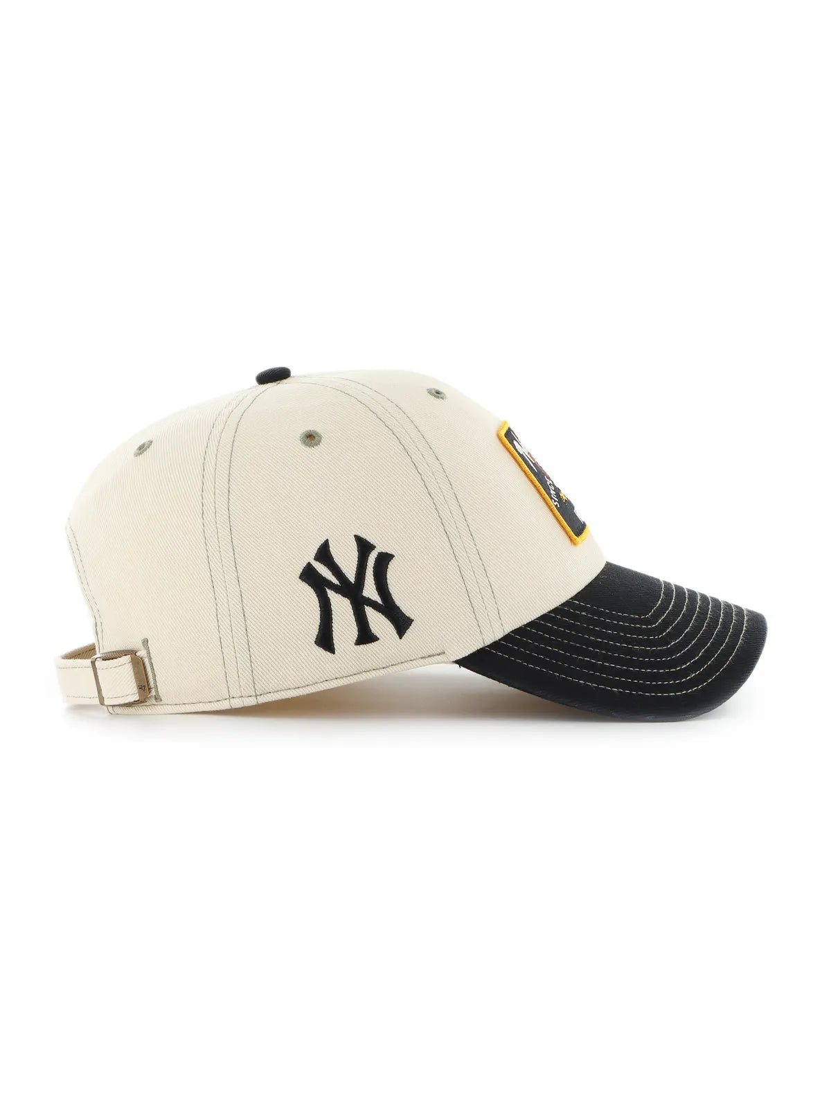 Casquettes 47 brand Mlb New York Yankees Keepsake 47 Clean Up Natural, vue de coté
