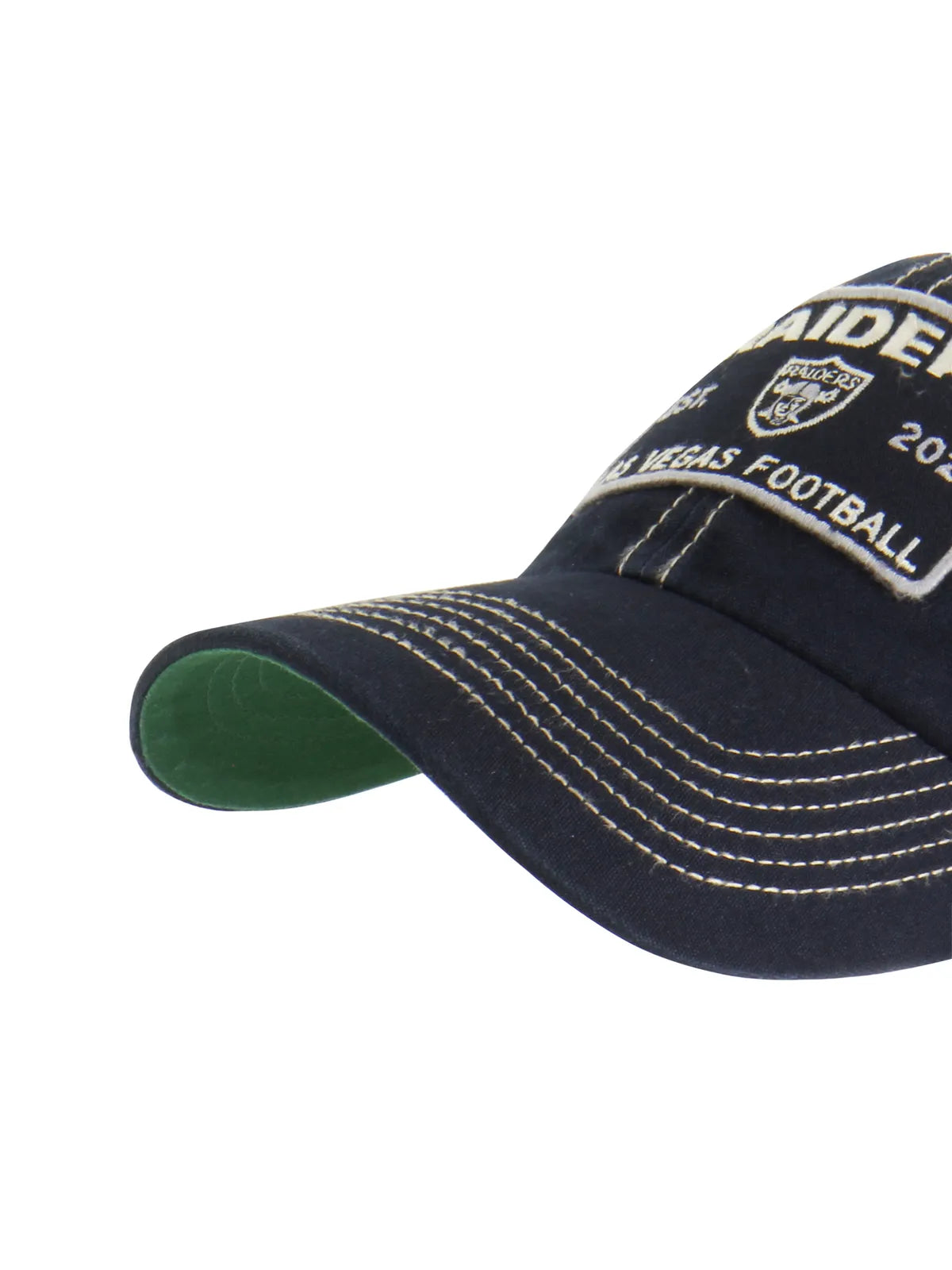 Casquettes 47 brand Nfl Las Vegas Raiders Wabash 47 Clean Up Vintage Black, vue détail avant