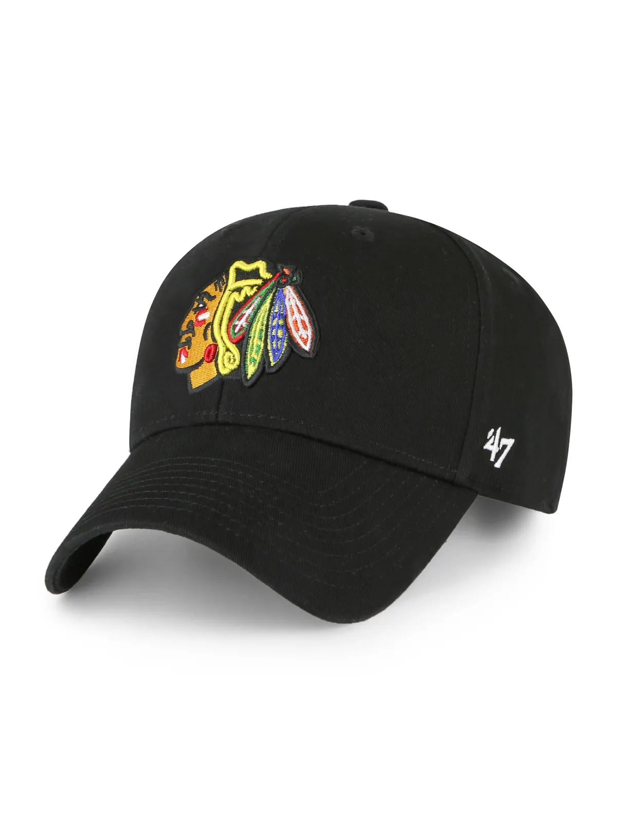 Casquettes 47 brand Nhl Chicago Blackhawks Legend 47 Mvp Black, vue avant