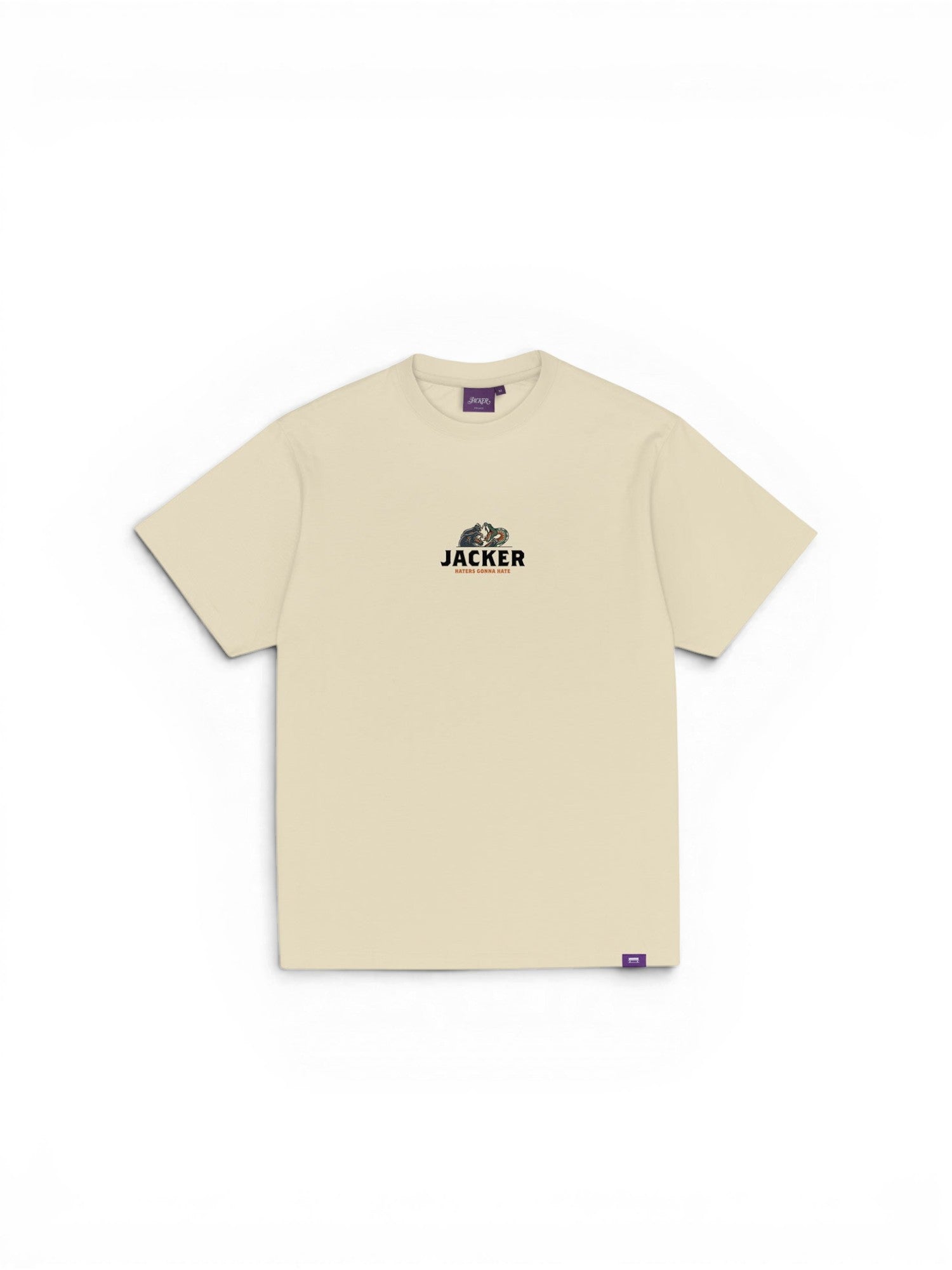 Vue t-shirt jacker hater t a plat de face