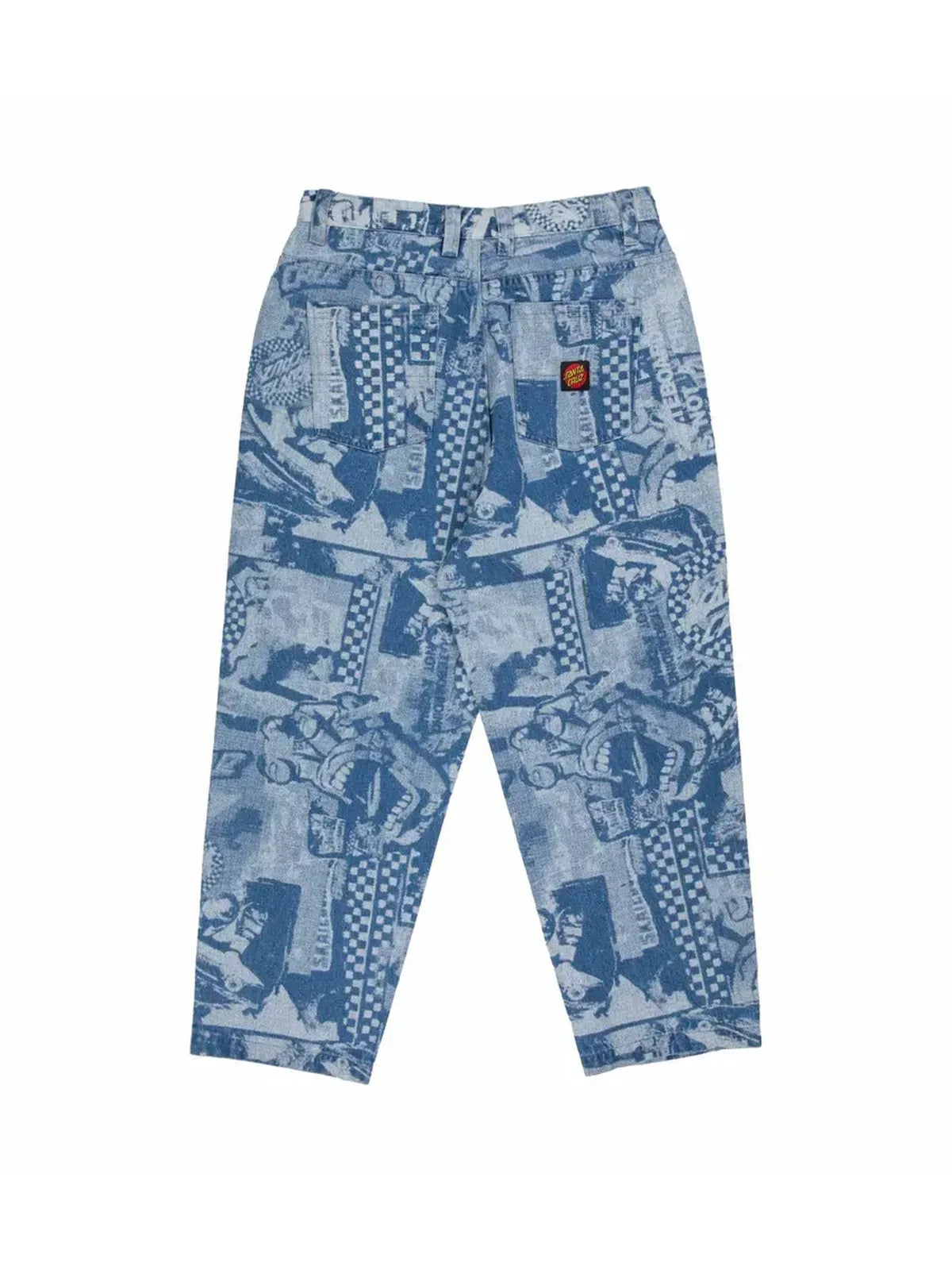 Pantalons Santa cruz Big Pants Stonewash Collage, vue de dos