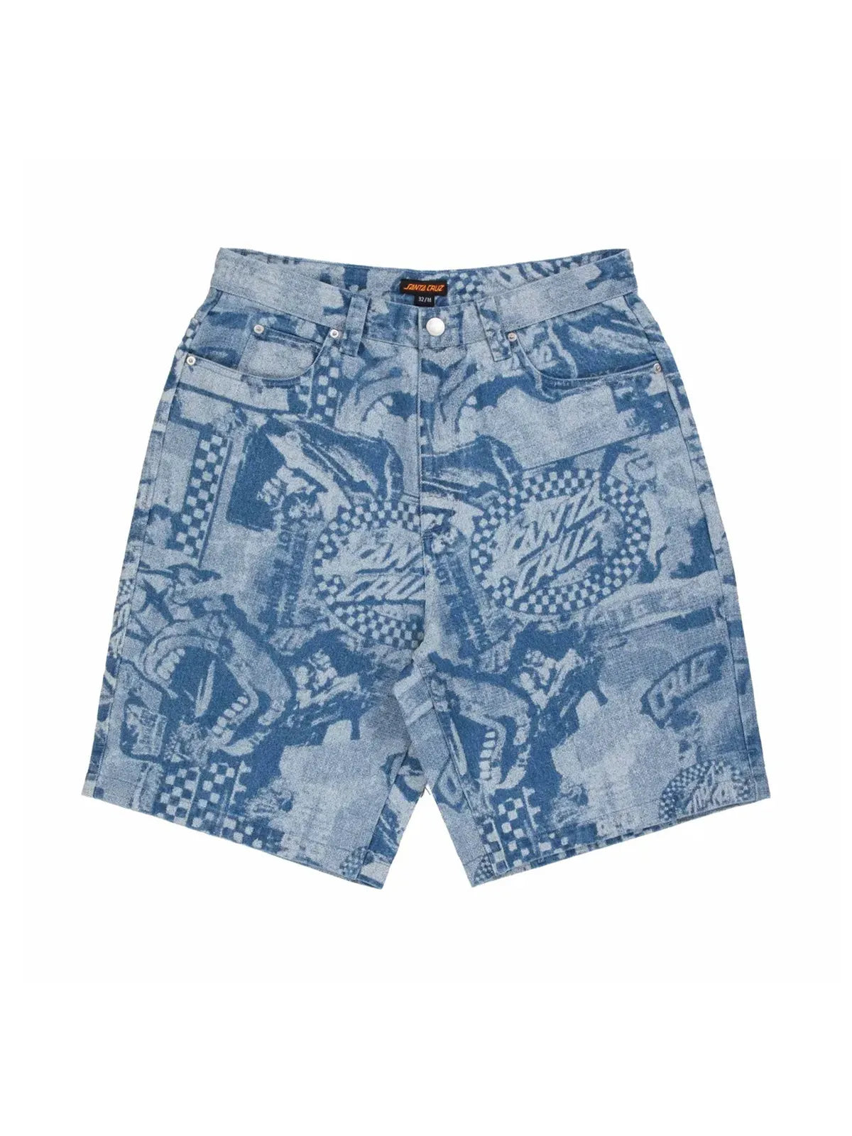 Shorts Santa cruz Big Shorts Stonewash Collage, vue de face