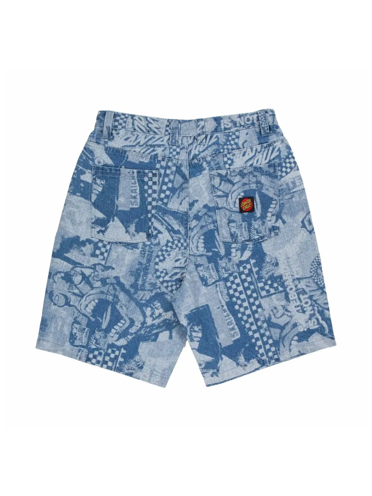 Shorts Santa cruz Big Shorts Stonewash Collage, vue de dos