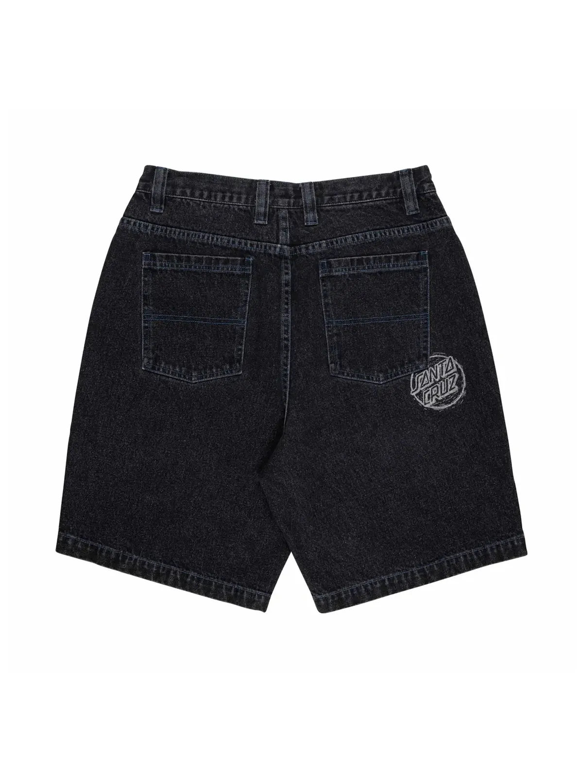 Shorts Santa cruz Stamped Big Shorts Black, vue de dos