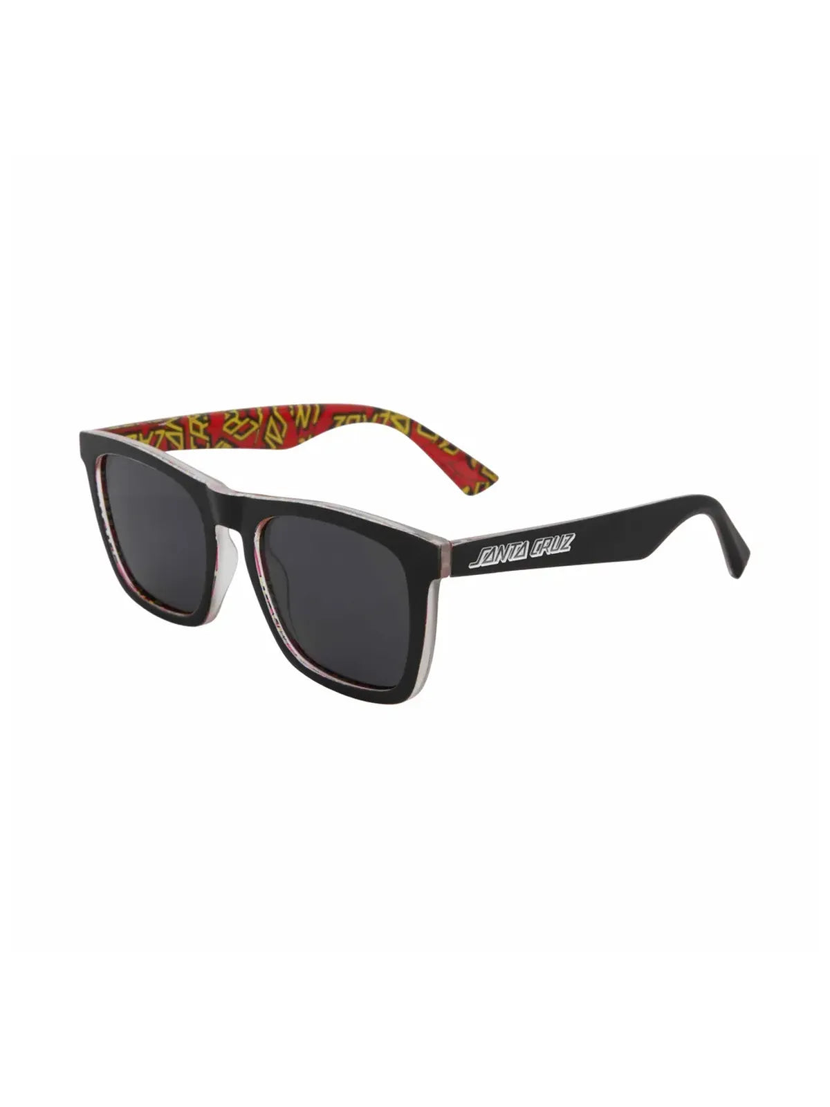 Lunettes de soleil Santa cruz Cruz Sunglasses Black/Black, vue en angle 3/4