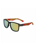 Lunettes de soleil Santa cruz Lucien Sunglasses Black/Multi Dot, vue en angle 3/4