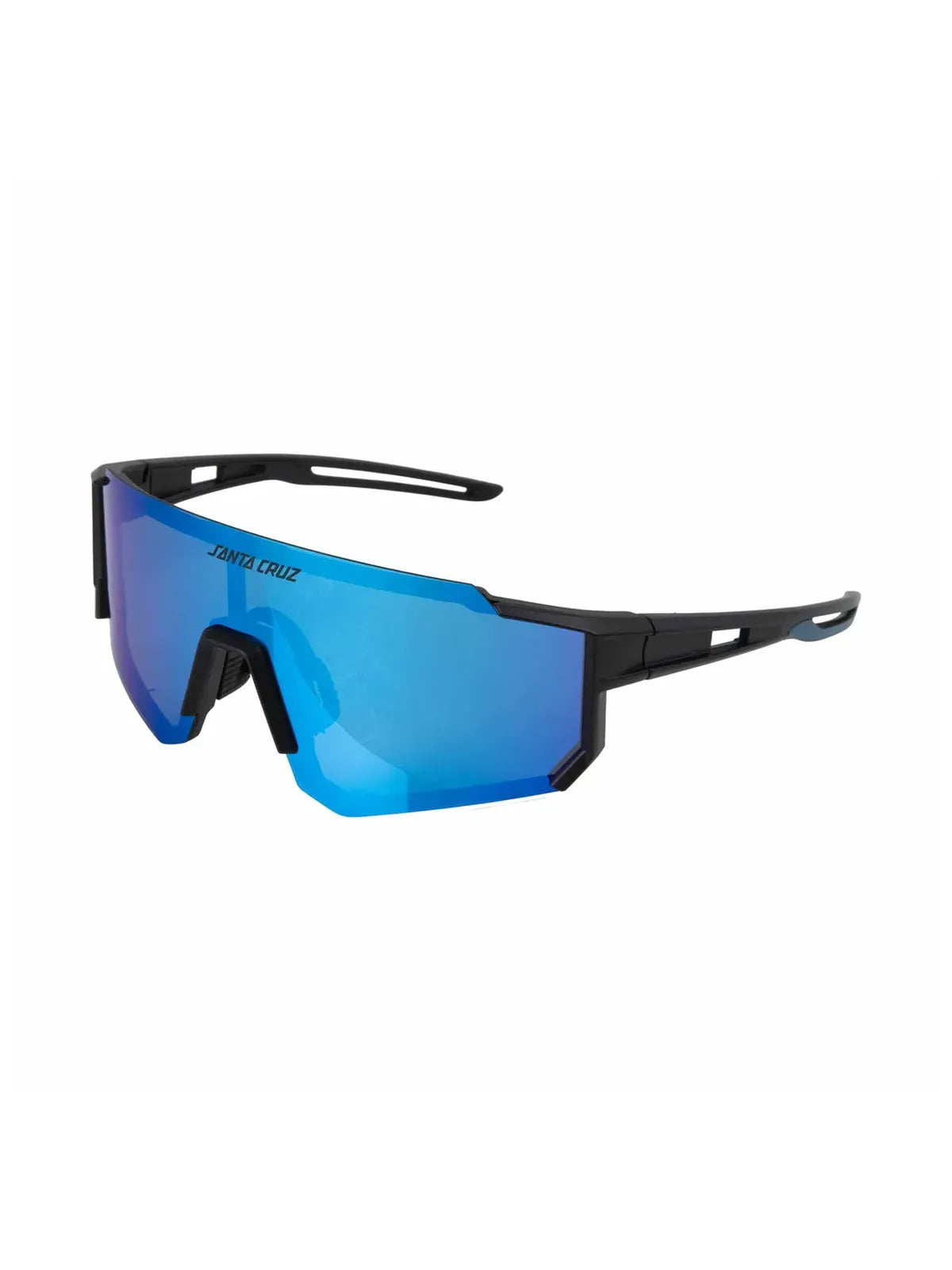 Lunettes de soleil Santa cruz Strip Racer Sunglasses Black Blue/Blue, vue en angle 3/4