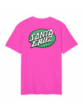 Teeshirts Santa cruz Vertigo Dot T-Shirt Electric Pink, vue de dos
