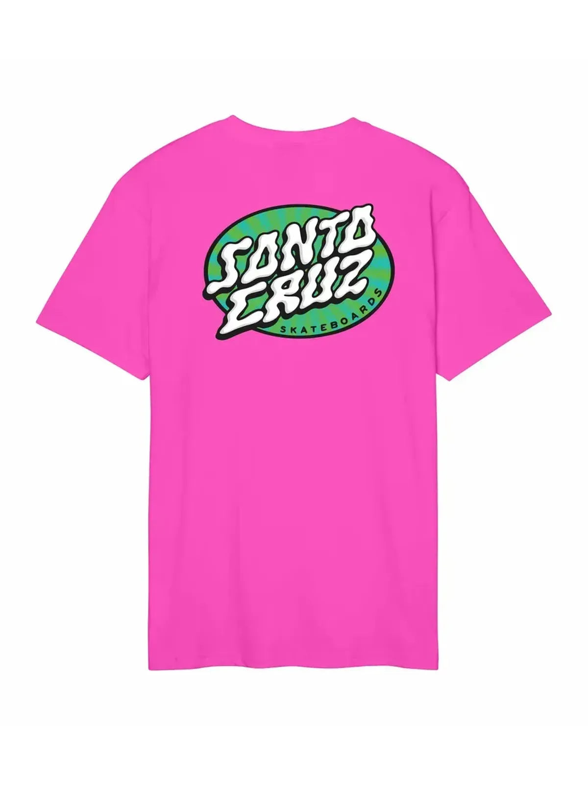 Teeshirts Santa cruz Vertigo Dot T-Shirt Electric Pink, vue de dos