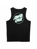 Débardeurs Santa cruz Partial Dot Vest Black/Mint, vue de dos