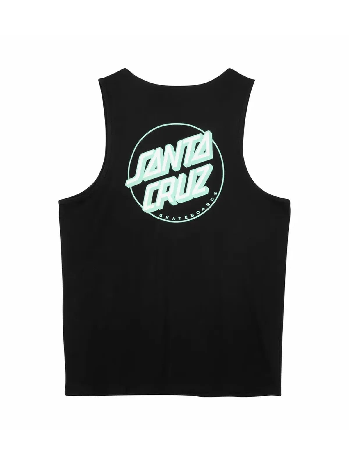 Débardeurs Santa cruz Partial Dot Vest Black/Mint, vue de dos