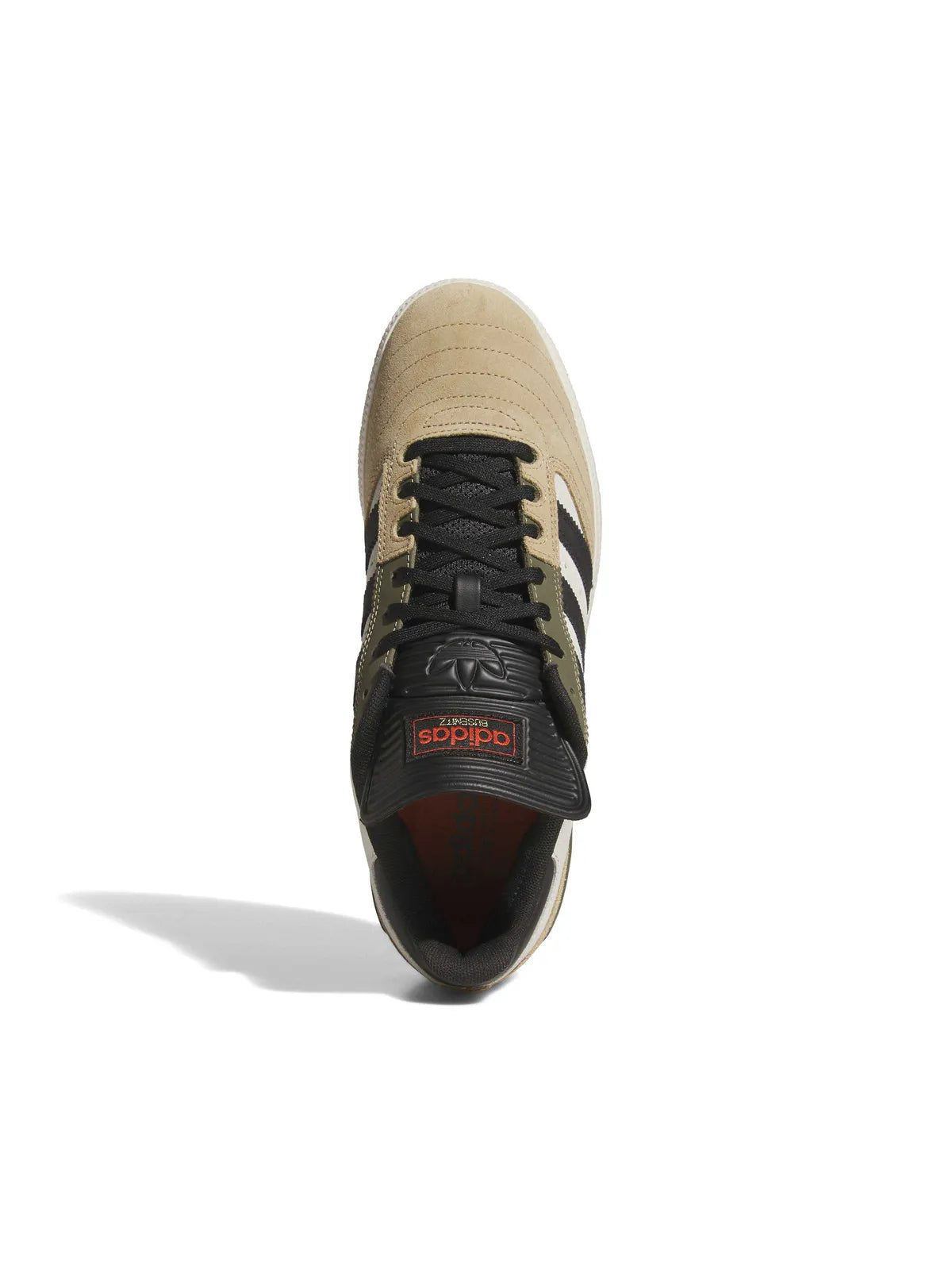 Chaussures de skateboard Adidas-Busenitz-Cardboard, vue du dessus détail chaussure