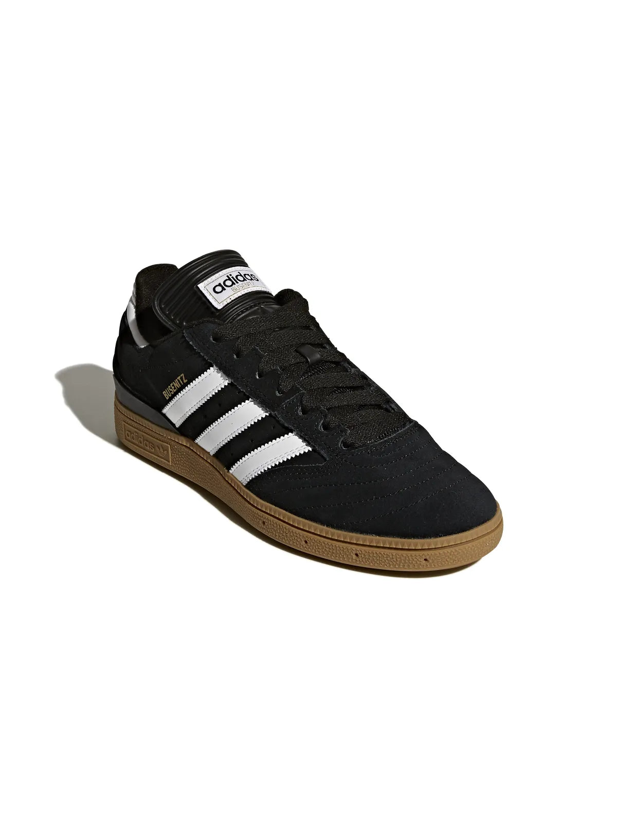 Chaussures de skateboard Adidas-Busenitz-Core Black, vue de profil avant ¾