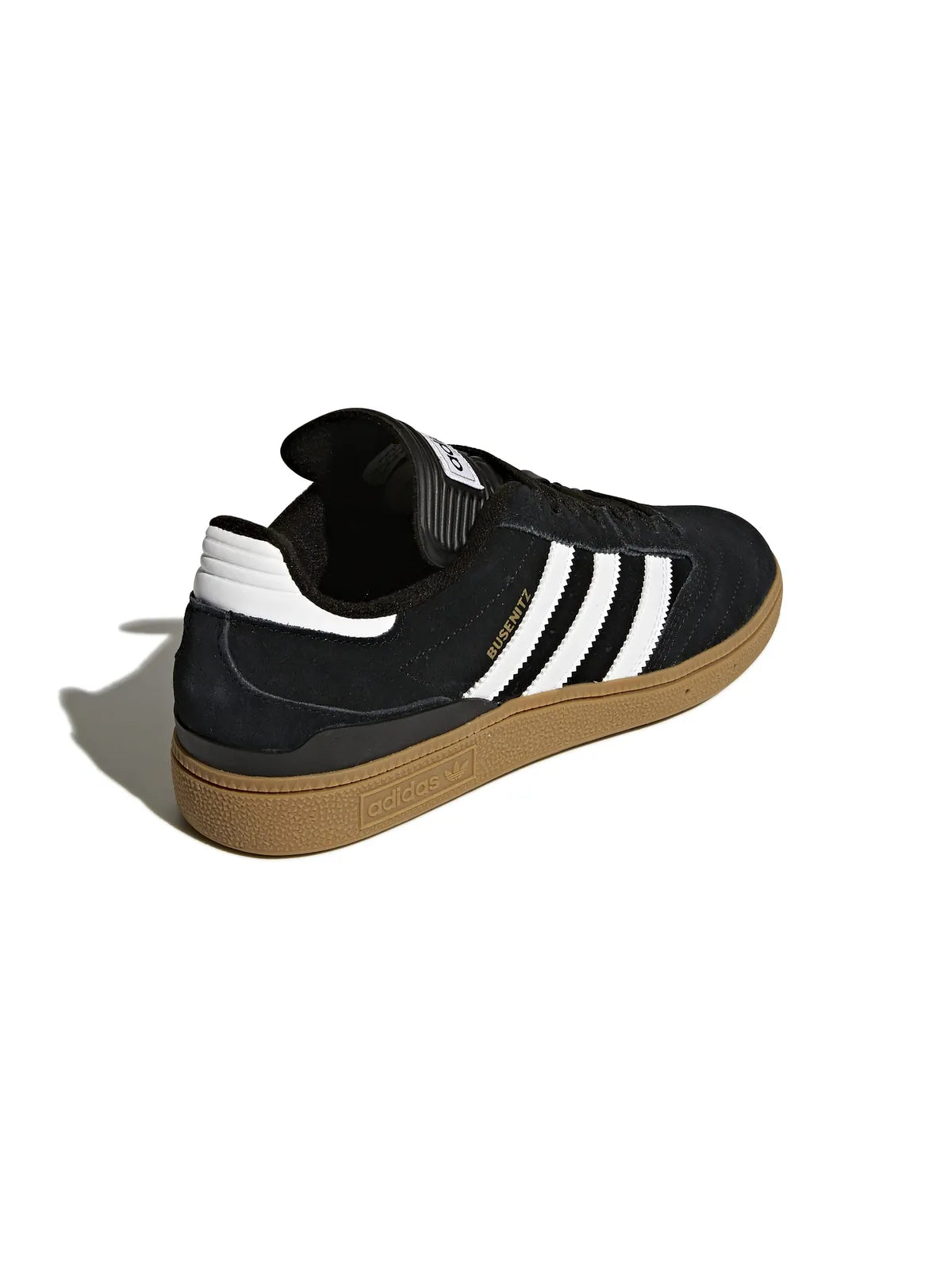 Chaussures de skateboard Adidas-Busenitz-Core Black, vue de profil arrière ¾