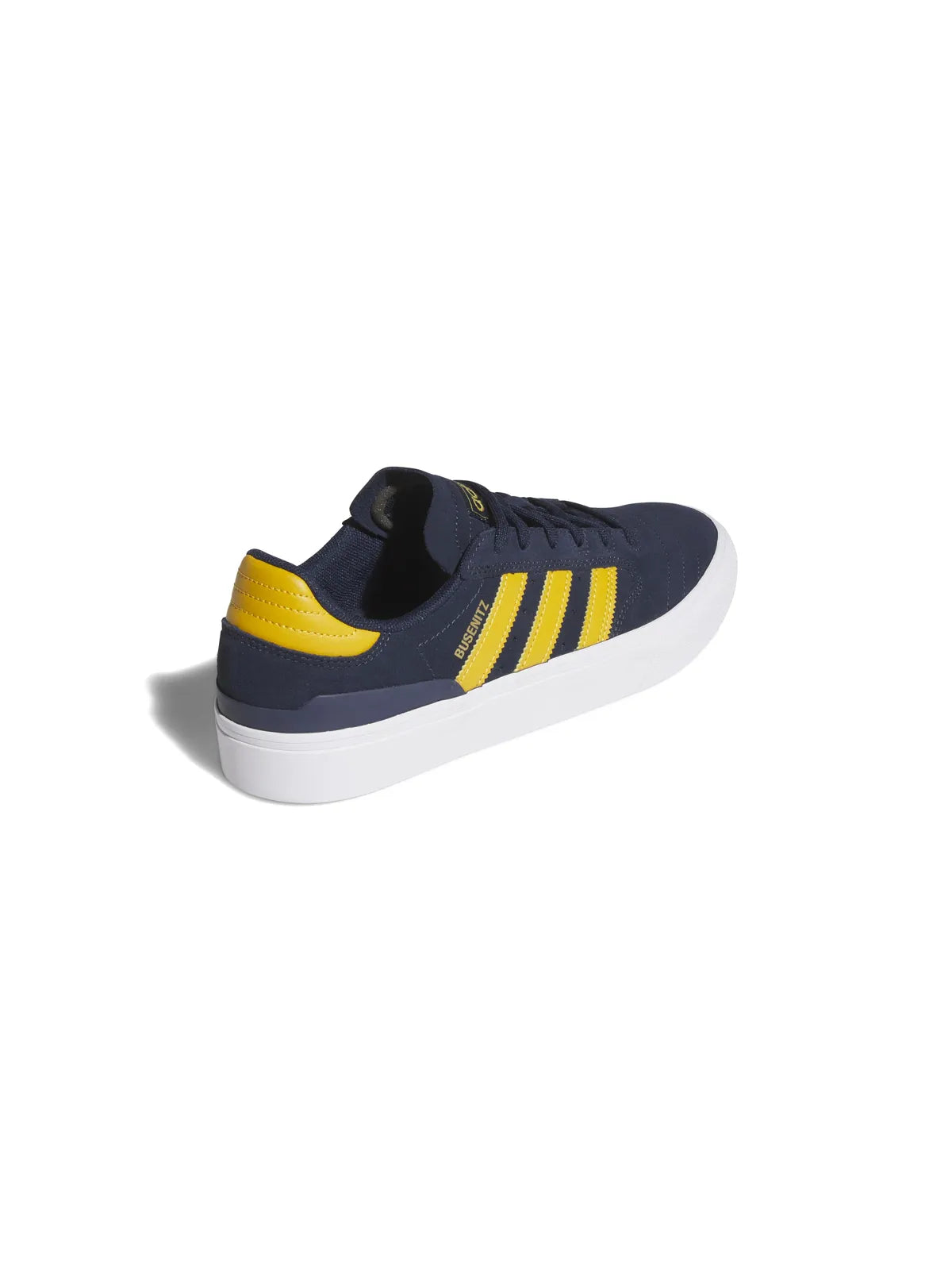 Chaussures de skateboard Adidas-Busenitz Vulc Ii-Collegiate Navy, vue de profil arrière ¾