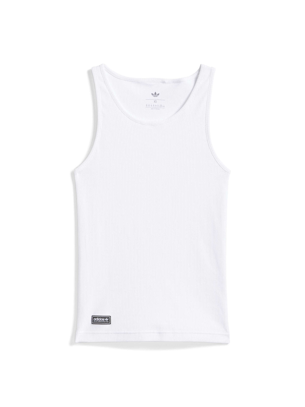 Débardeurs Adidas Fsbs Tank White/White/Black, vue a plat de face