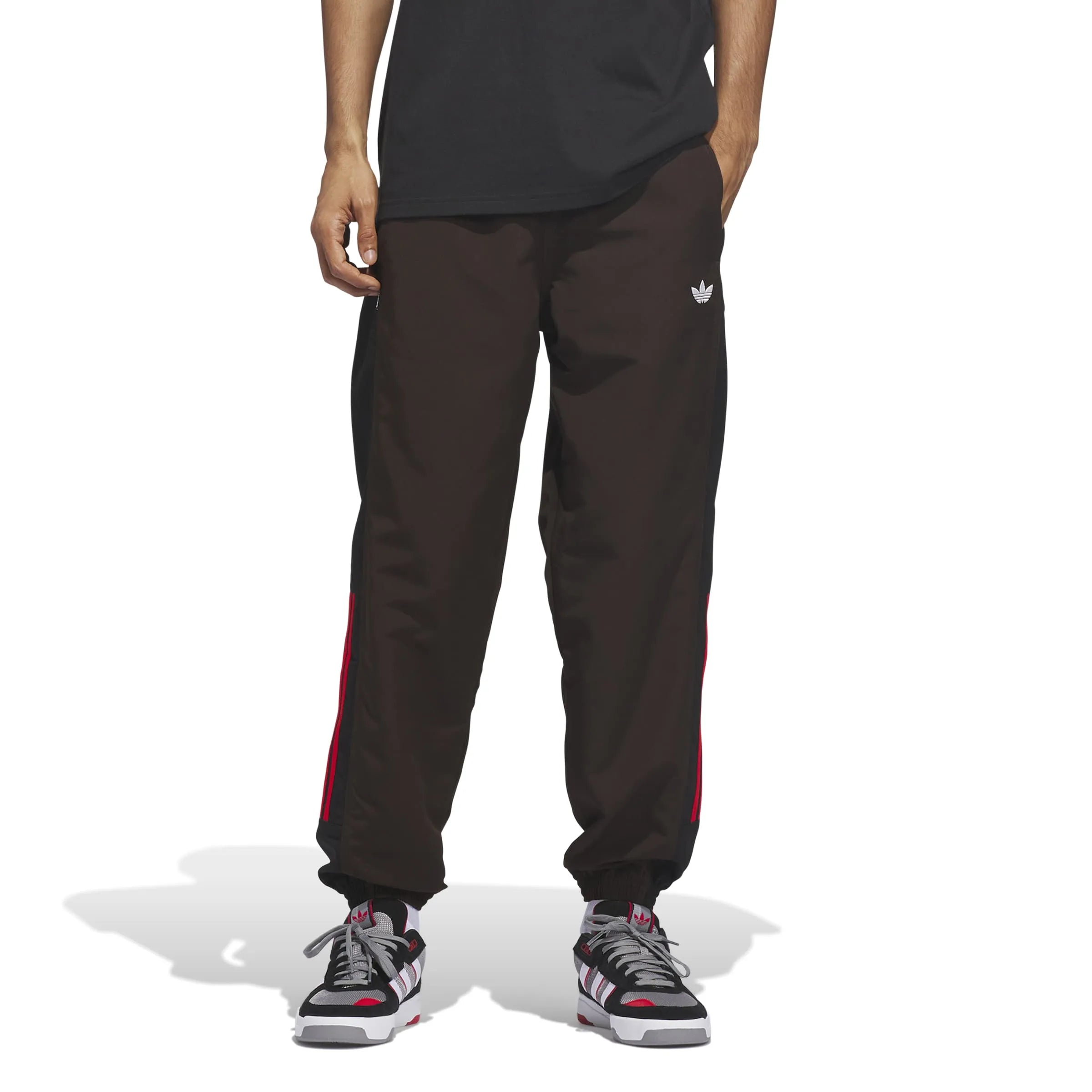 Pantalons Adidas-Gatsele Trk Pnt-Aurora Coffee Met., vue portée de face
