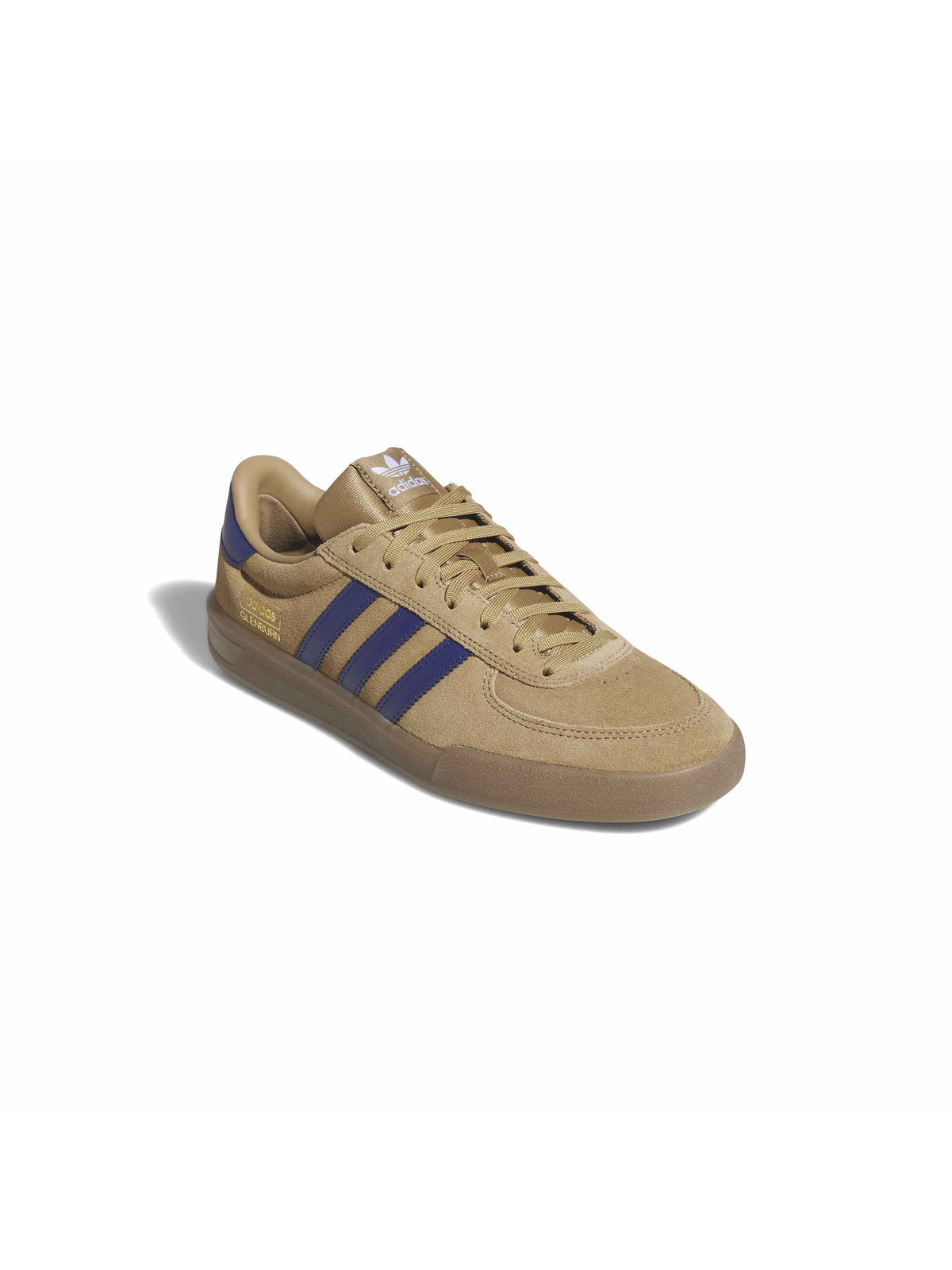 Chaussures de skateboard Adidas Glenburn Cardbo/Mutprp/Gum5, vue de ¾ de face
