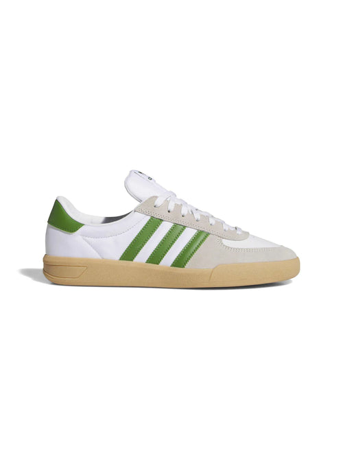 Chaussures de skateboard Adidas-Glenburn-Ftwr White, vue latérale droite