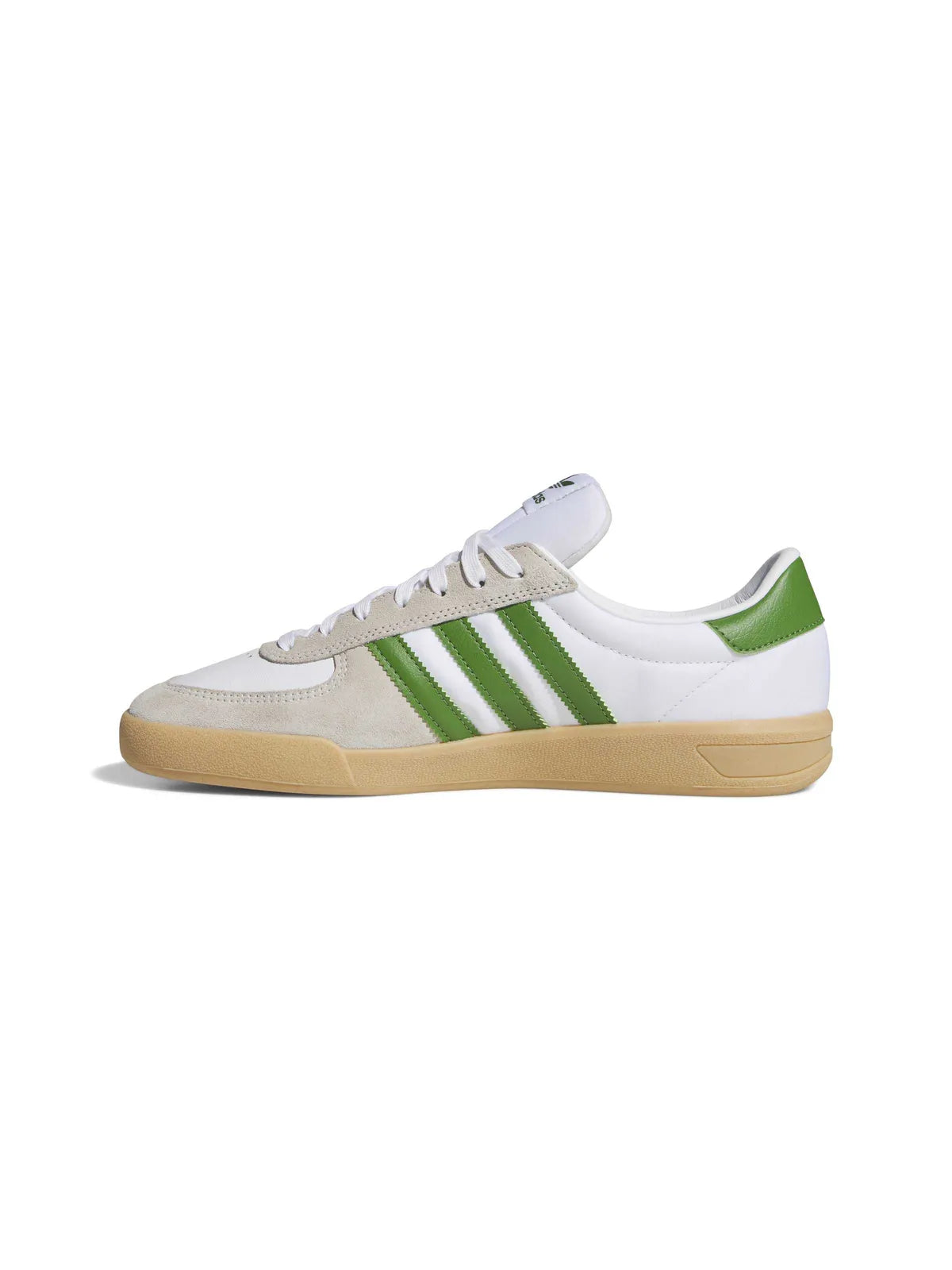 Chaussures de skateboard Adidas-Glenburn-Ftwr White, vue latérale gauche