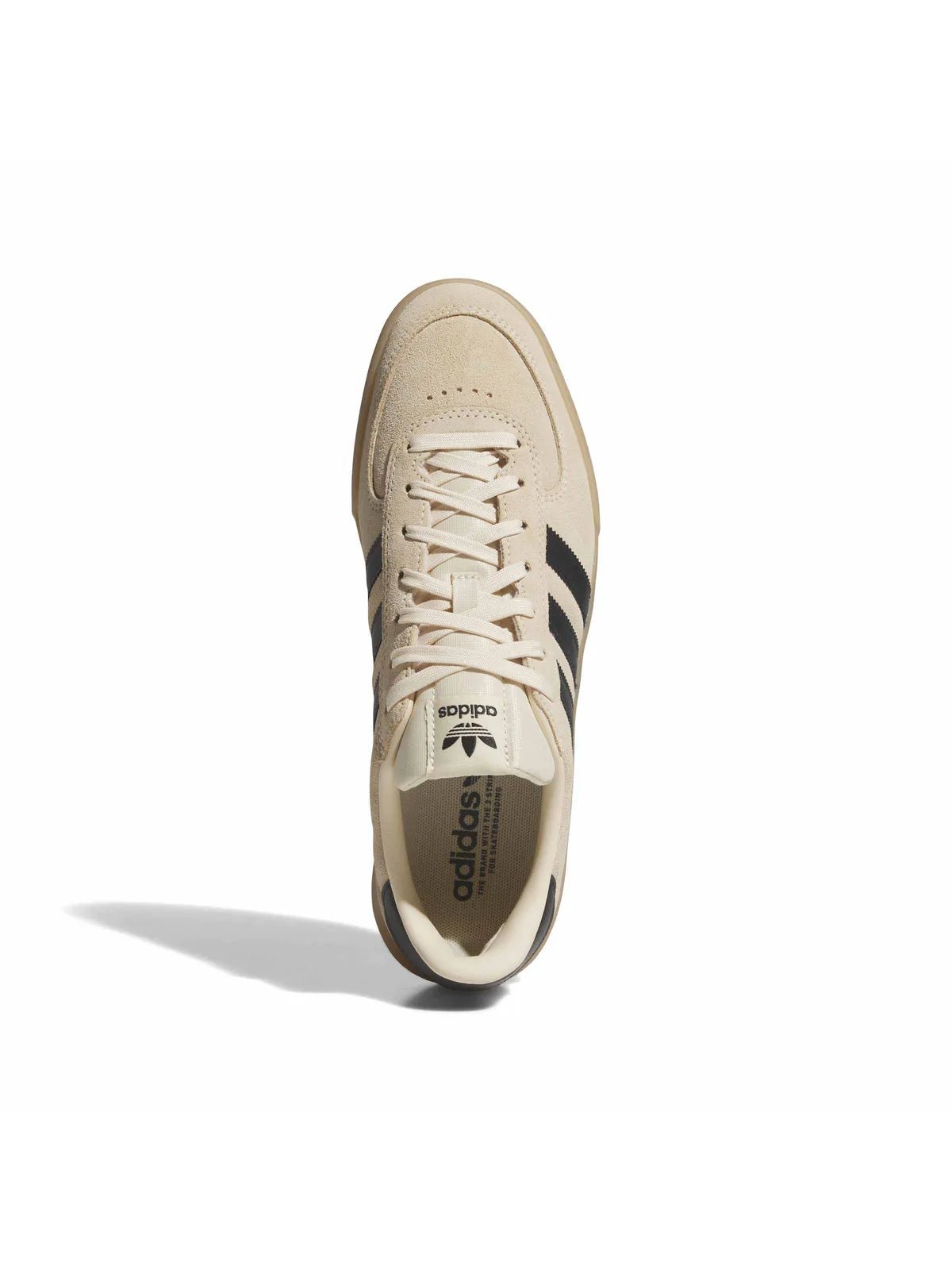 Chaussures de skateboard Adidas-Glenburn-Sand Strata, vue du dessus détail chaussure