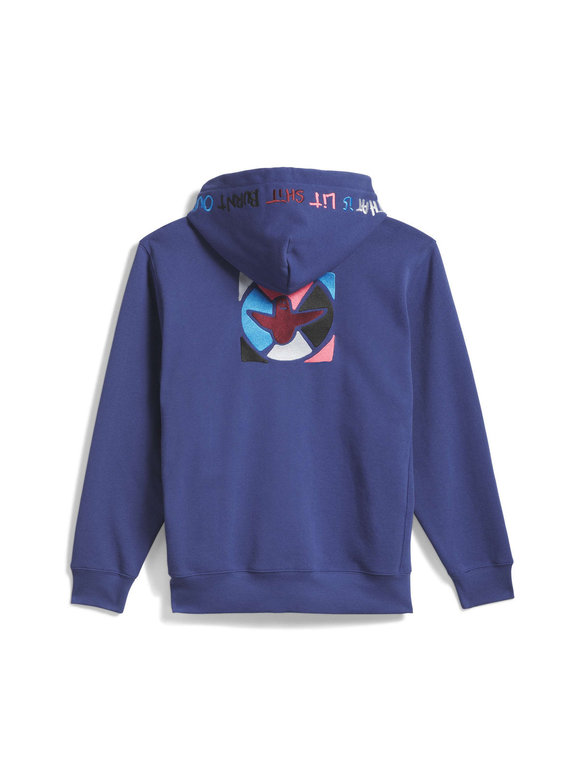 Sweatshirts Adidas Gonz Graph Hdy Muted Purple, vue de dos a plat