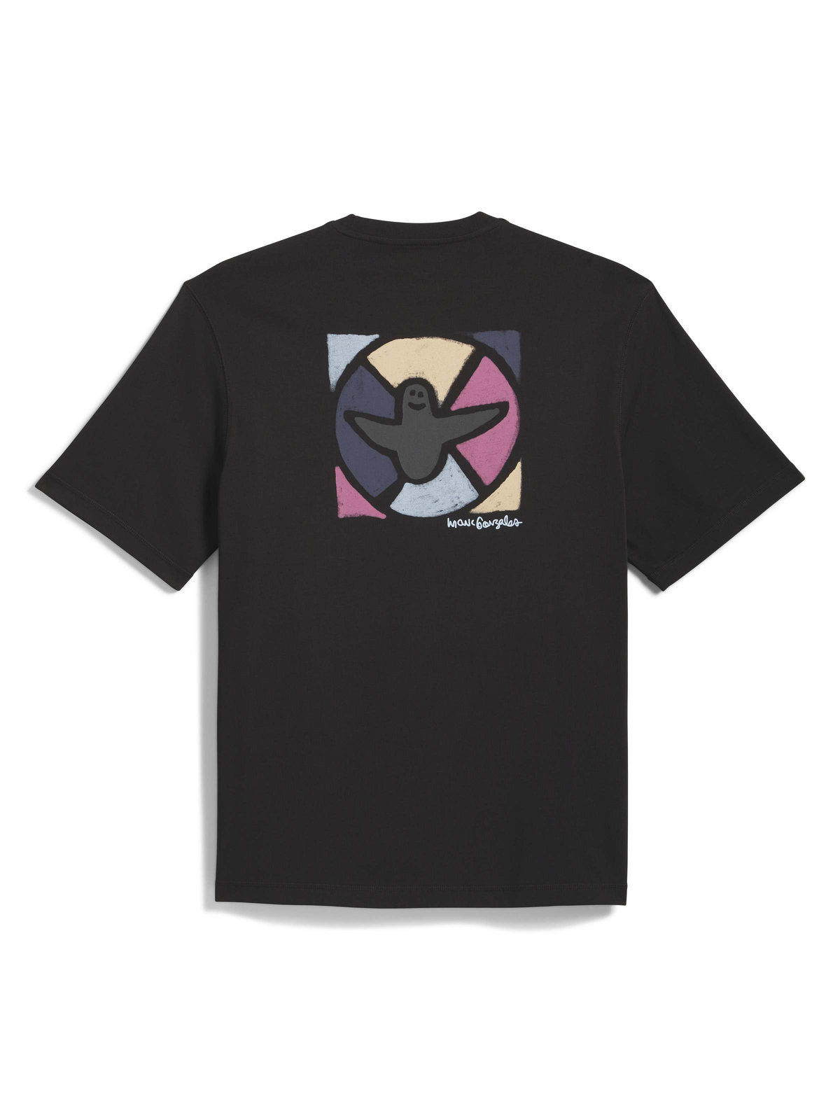 Teeshirts Adidas Gonz Mod Tee Black, vue de dos a plat