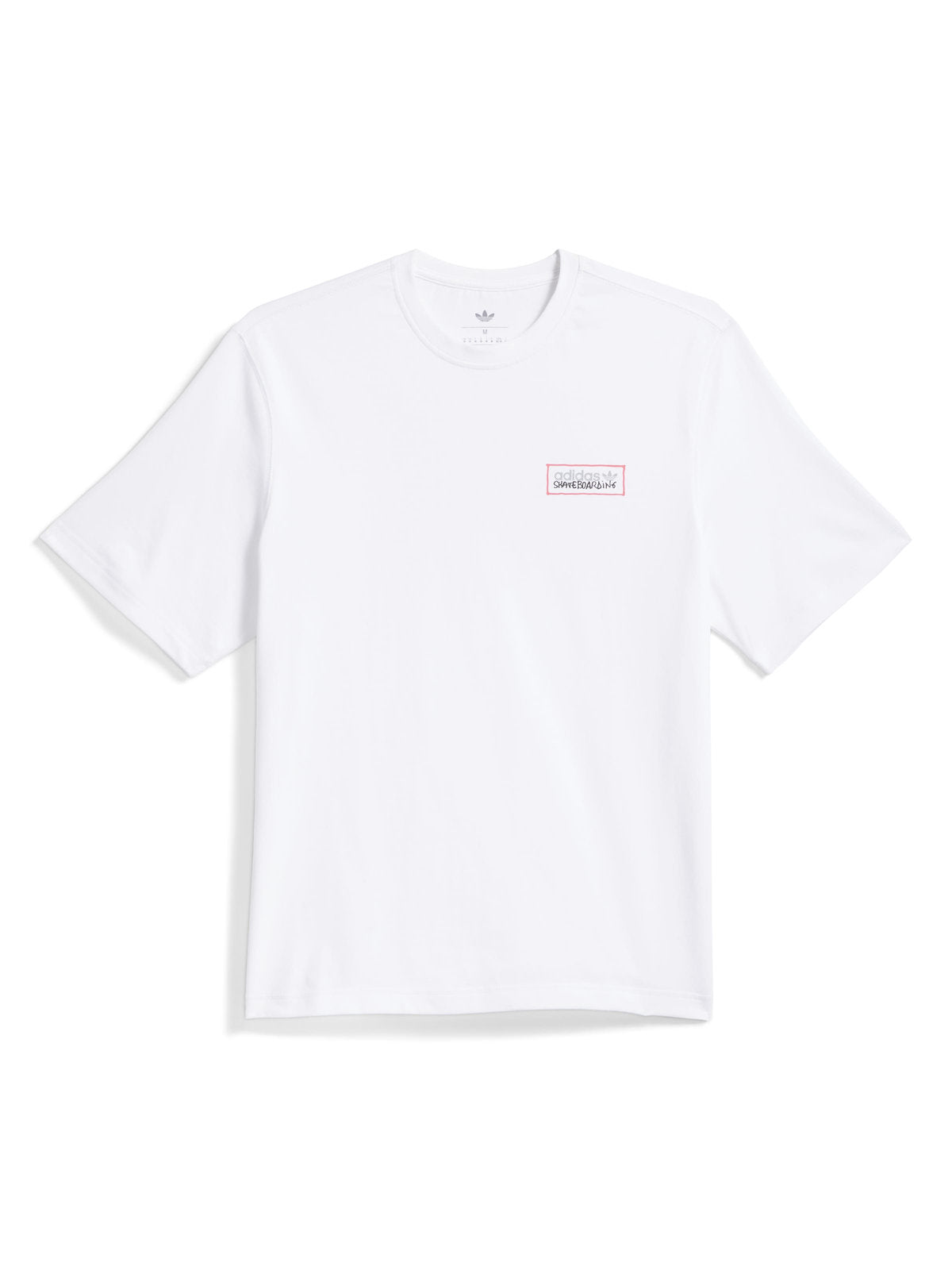 Teeshirts Adidas Gonz Mod Tee White, vue de face a plat