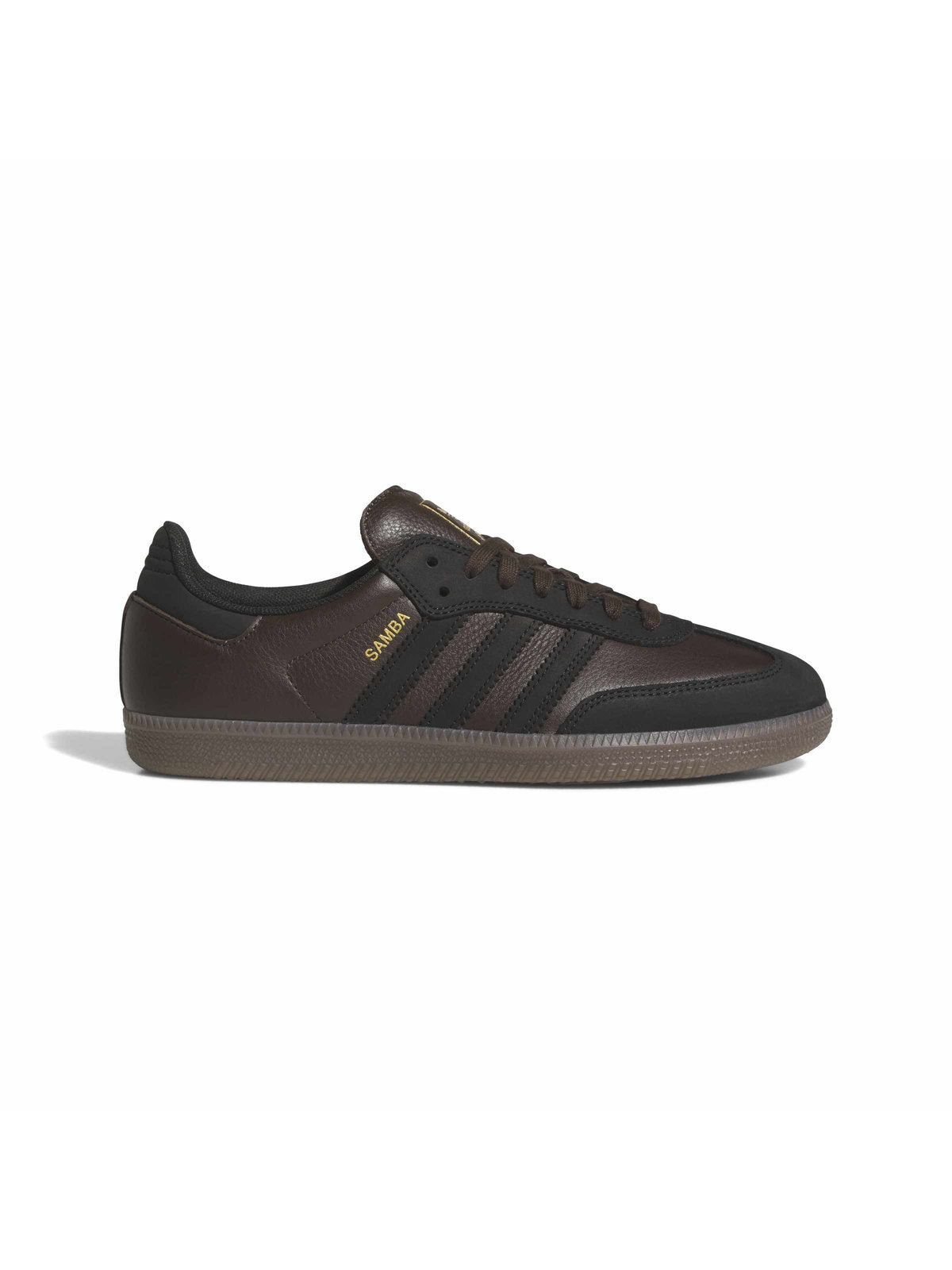 Sneakers Adidas Samba Adv Dark Brown Core Black Gum, vue du profil droit