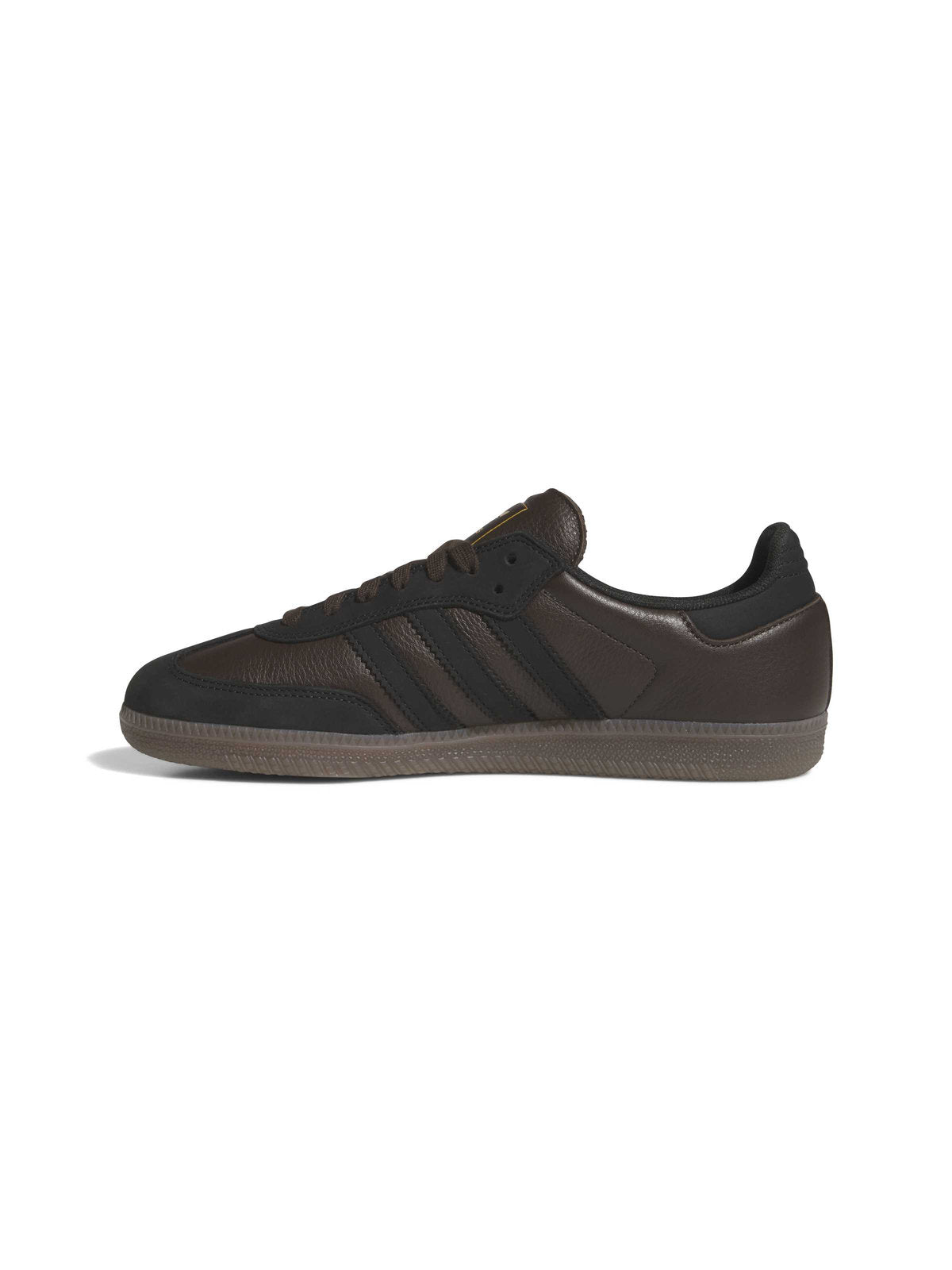 Sneakers Adidas Samba Adv Dark Brown Core Black Gum, vue du profil gauche