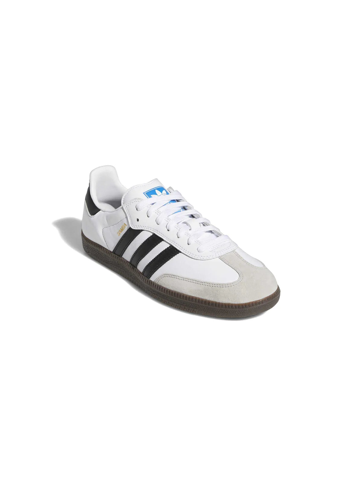 Sneakers Adidas-Samba Adv-Ftwr White, vue de profil avant ¾