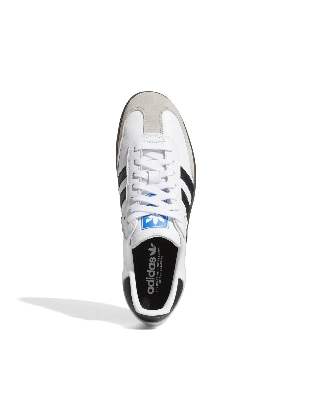 Sneakers Adidas-Samba Adv-Ftwr White, vue du dessous détail semelle