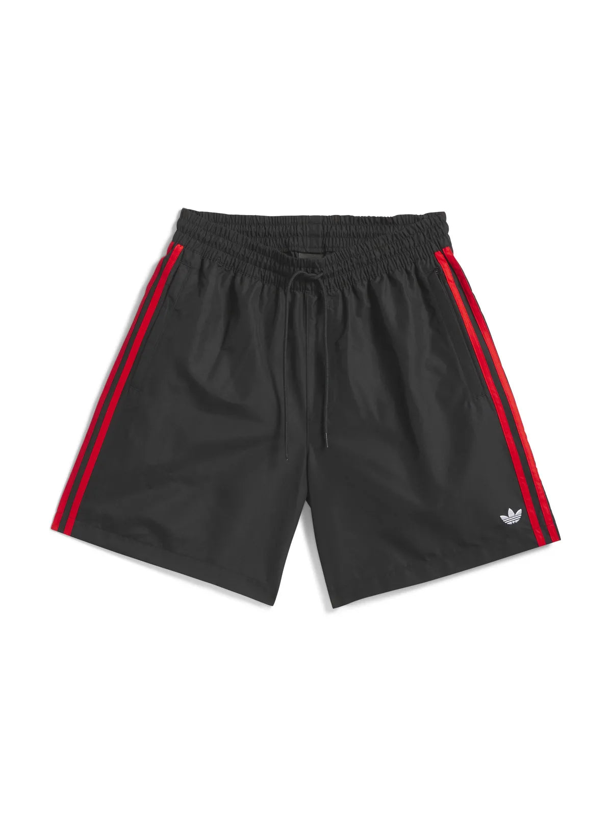 Shorts Adidas-Skt Wtr Short-Black, vue de face à plat