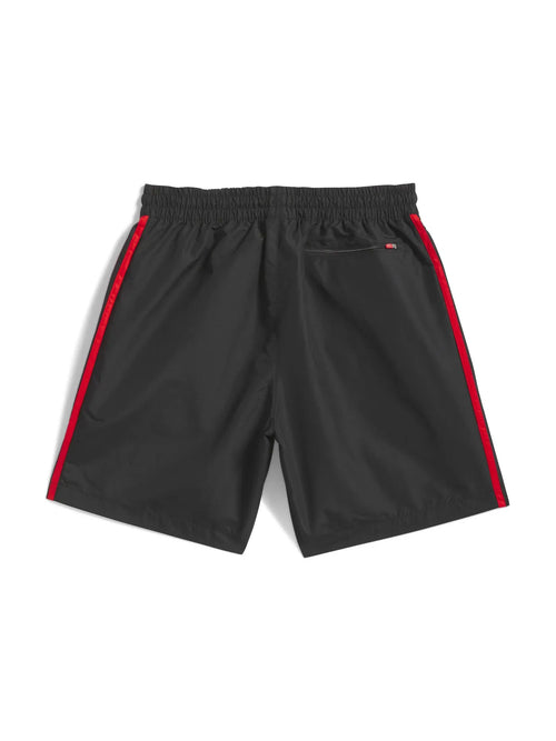 Shorts Adidas-Skt Wtr Short-Black, vue de l’arrière à plat