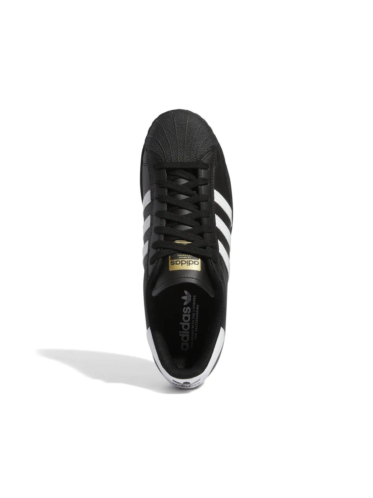 Sneakers Adidas-Superstar Adv-Core Black, vue détail chaussure