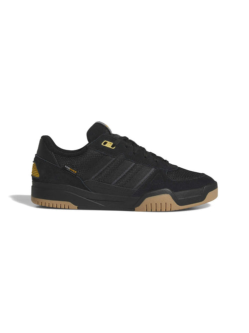 Chaussures de skateboard Adidas Tekkira Cup Black Carbon Core Black, vue du profil droit