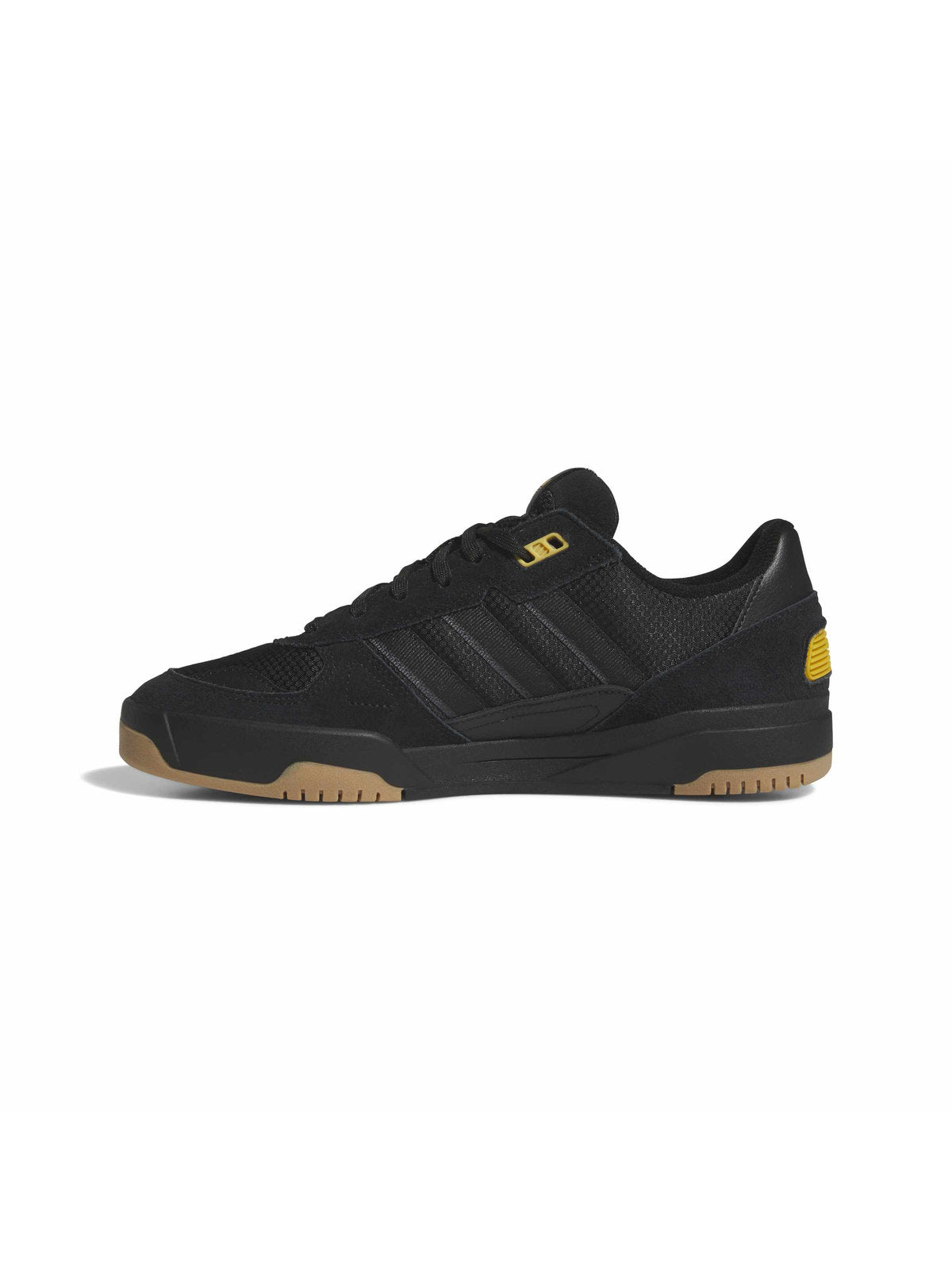Chaussures de skateboard Adidas Tekkira Cup Black Carbon Core Black, vue du profil gauche