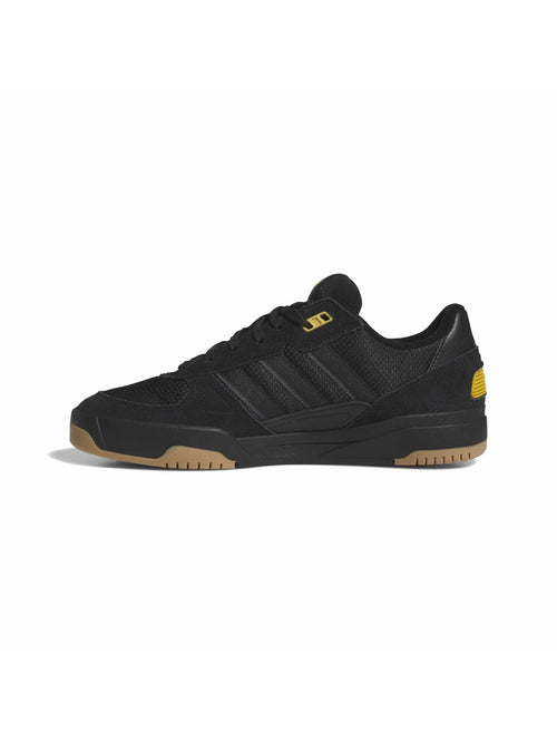 Chaussures de skateboard Adidas Tekkira Cup Black Carbon Core Black, vue du profil gauche