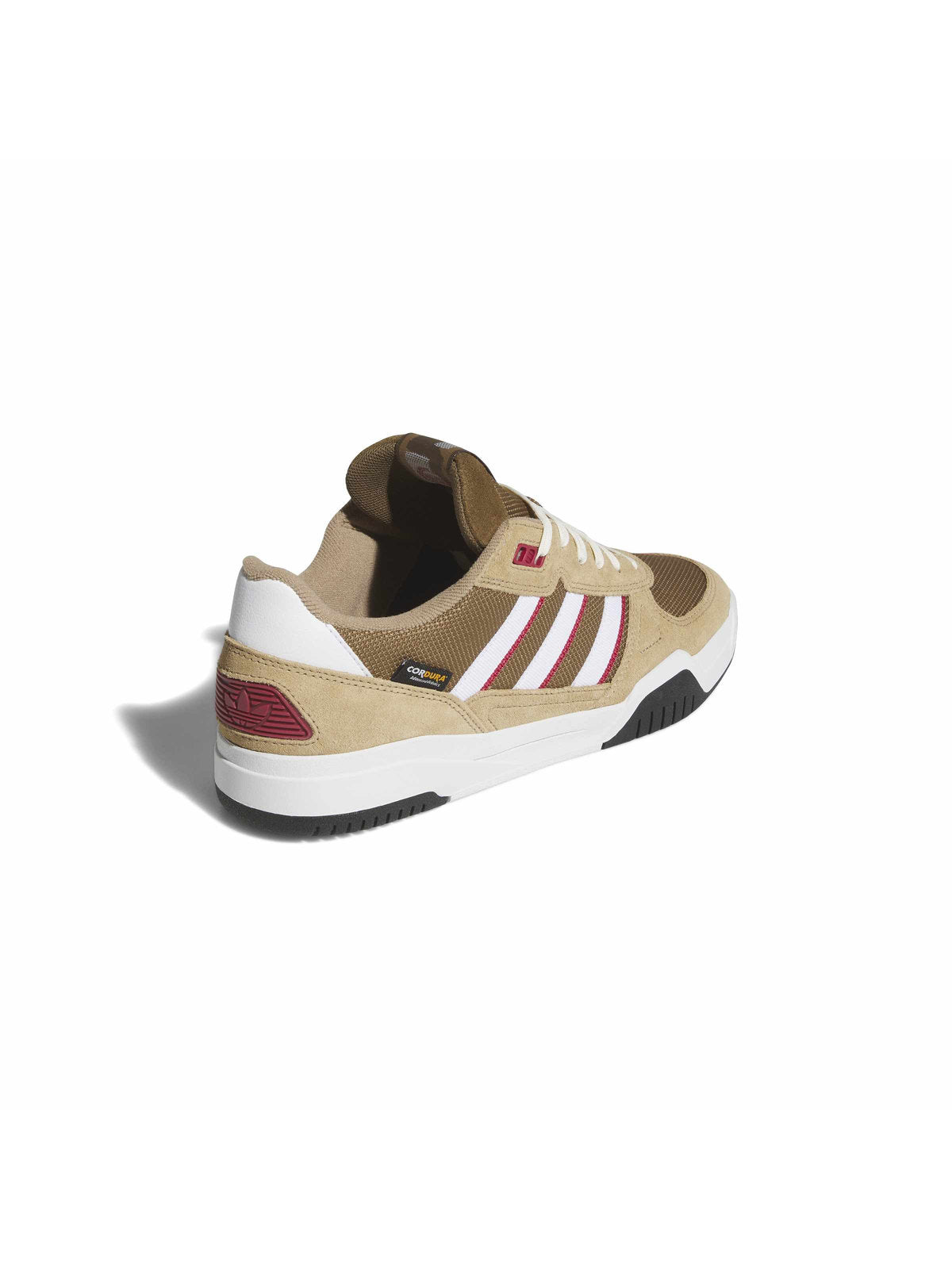 Chaussures de skateboard Adidas Tekkira Cup Cardbo/Ftwwht/Tmvire, vue de ¾ face arrière