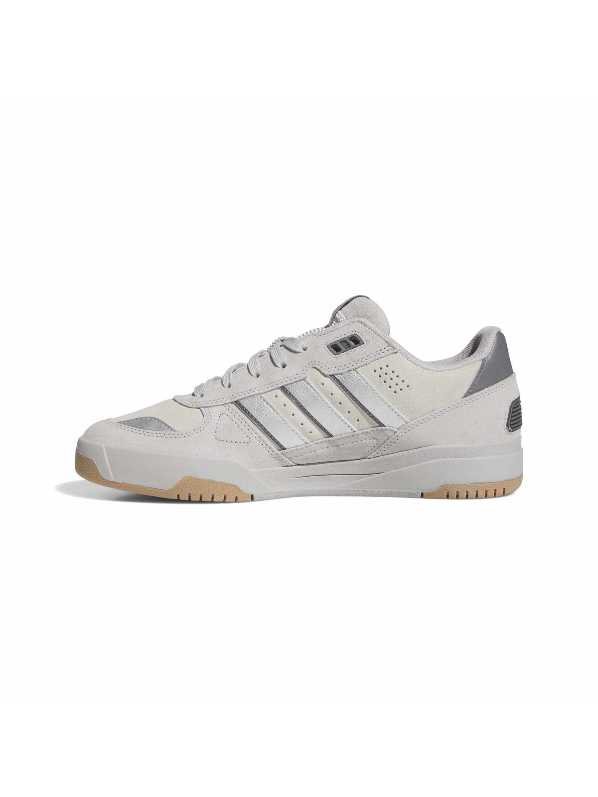 Chaussures de skateboard Adidas Tekkira Cup Grey Two Silver Metallic Grey Four, vue du profil gauche