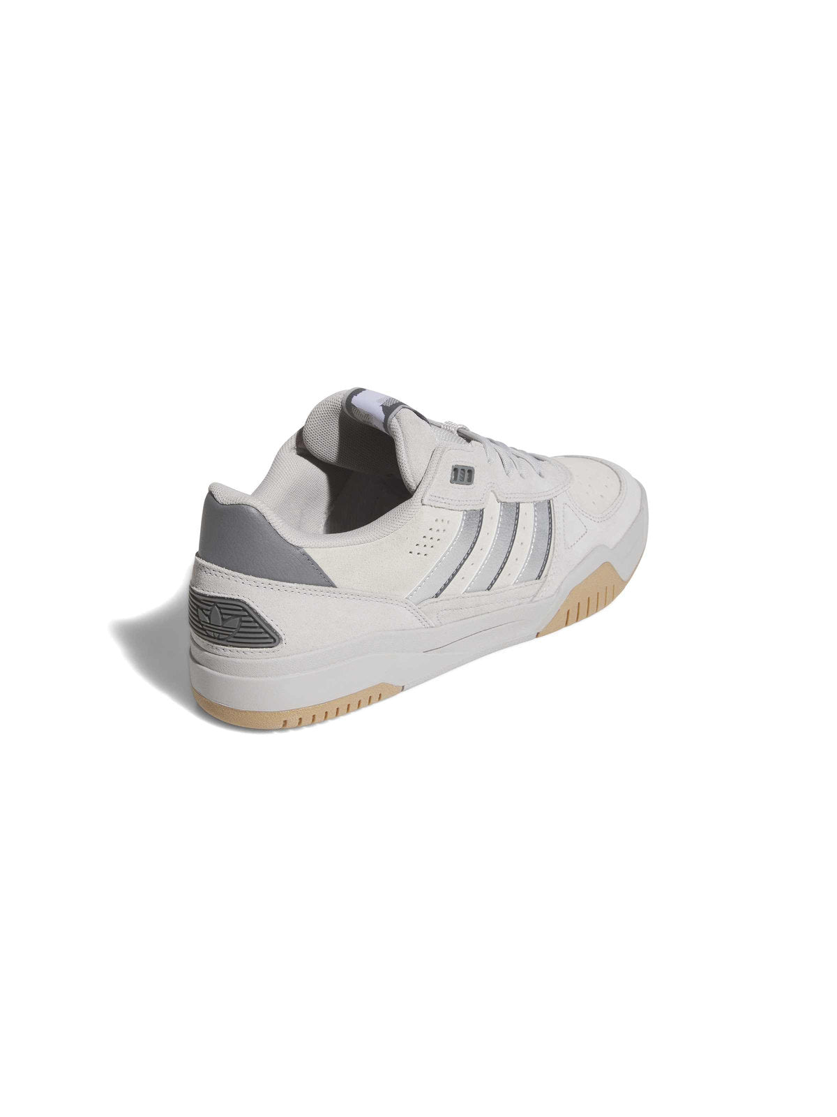 Chaussures de skateboard Adidas Tekkira Cup Grey Two Silver Metallic Grey Four, vue de ¾ face arrière