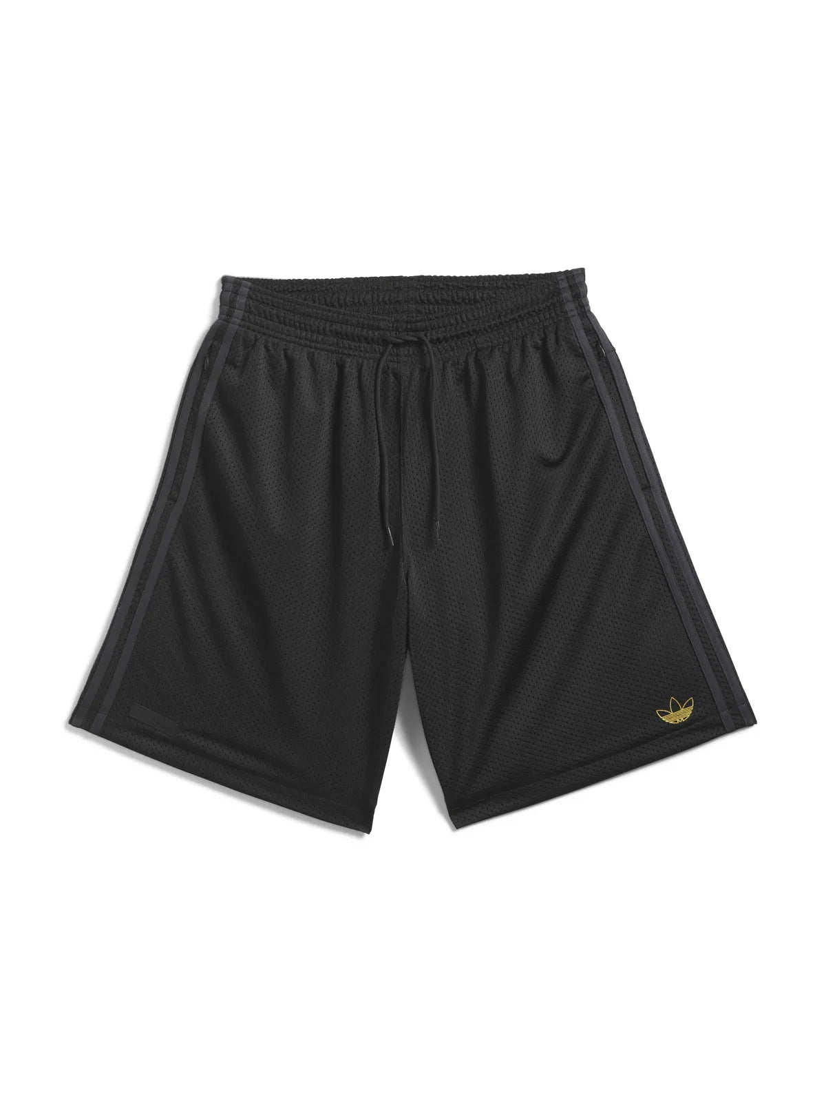 Shorts Adidas-Tyshawn B Short-Black, vue de face à plat