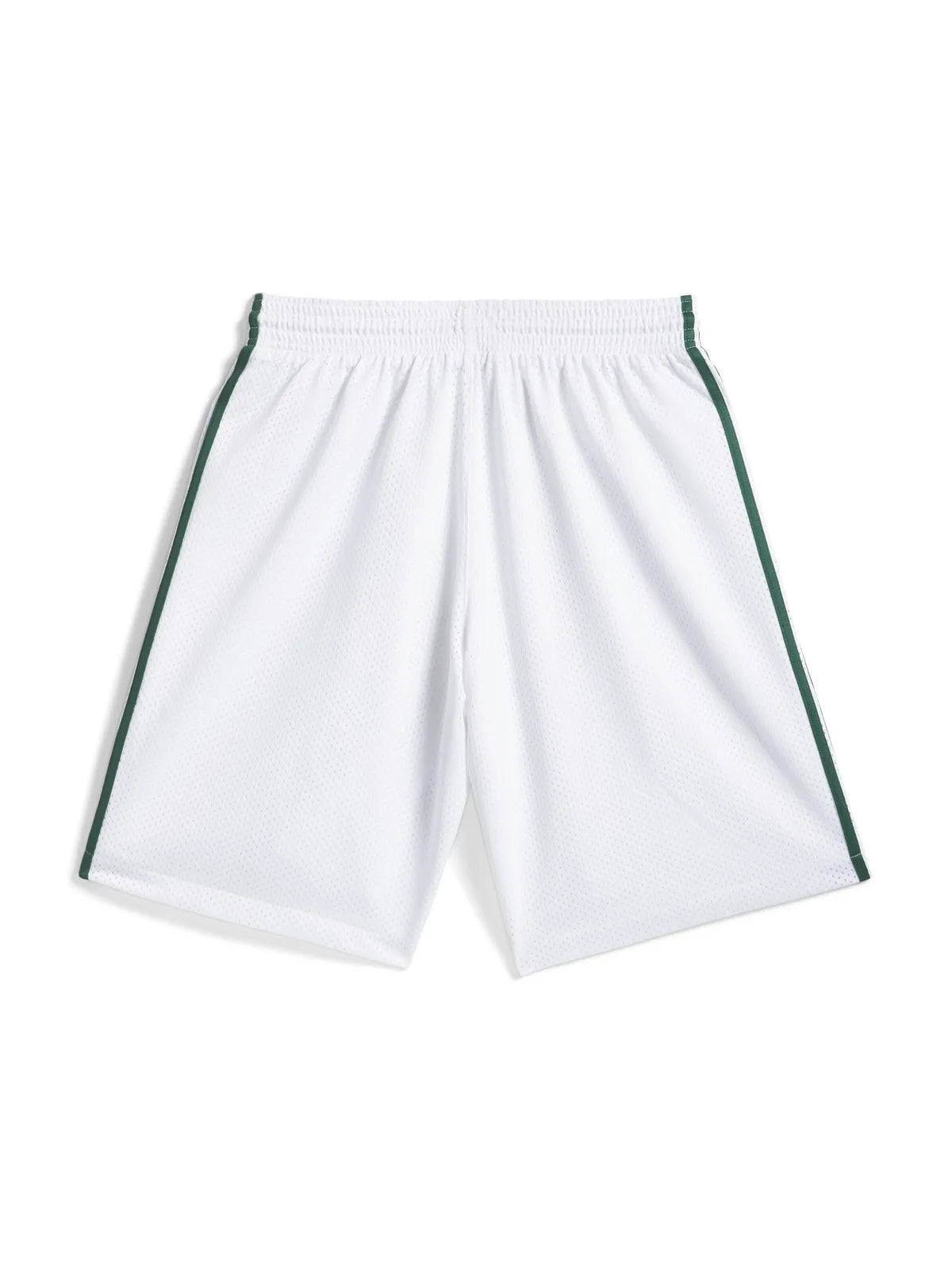 Shorts Adidas-Tyshawn B Short-White, vue de l’arrière à plat