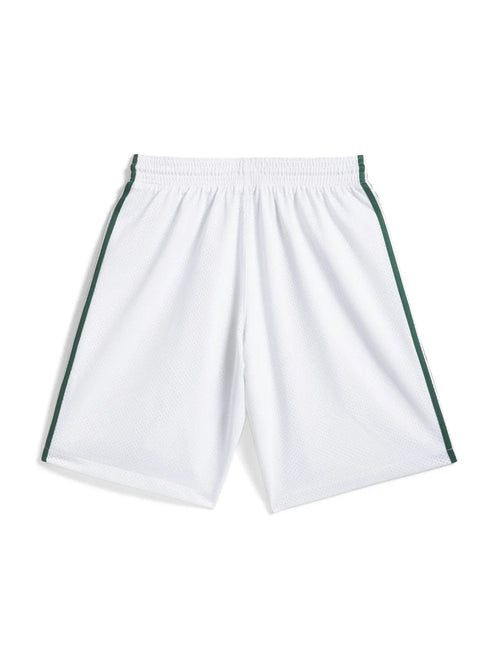 Shorts Adidas-Tyshawn B Short-White, vue de l’arrière à plat