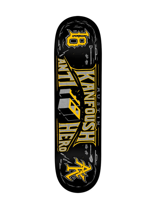 Planches de skate   Antihero Deck Customs Kanfouch Black 8.25 X 31.5 - 14, vue de dessous